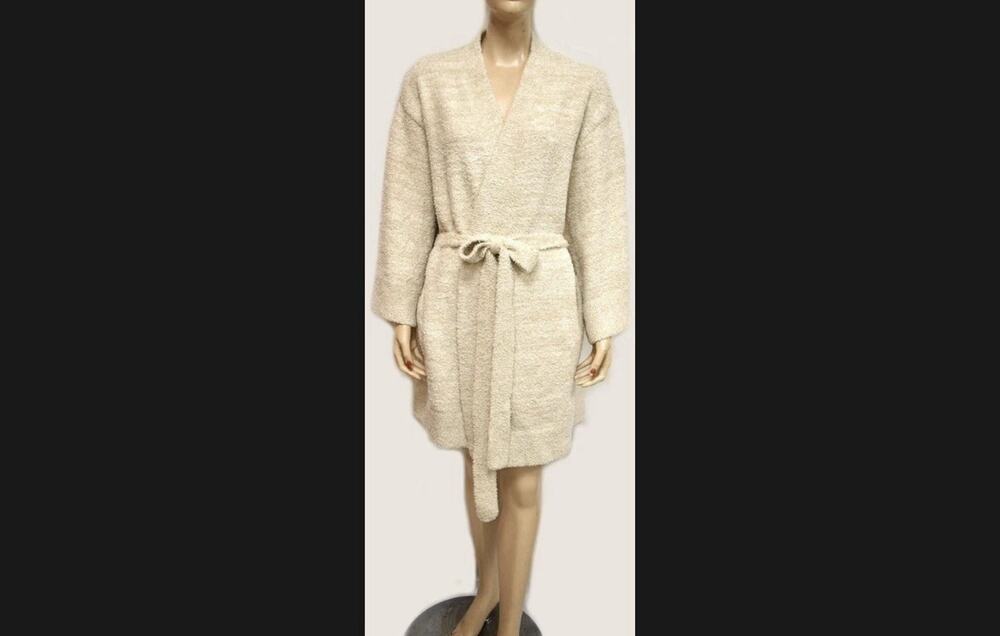 Hotel Collection Luxe Knit Shawl Robe LARGE / EXTRA LARGE Ivory